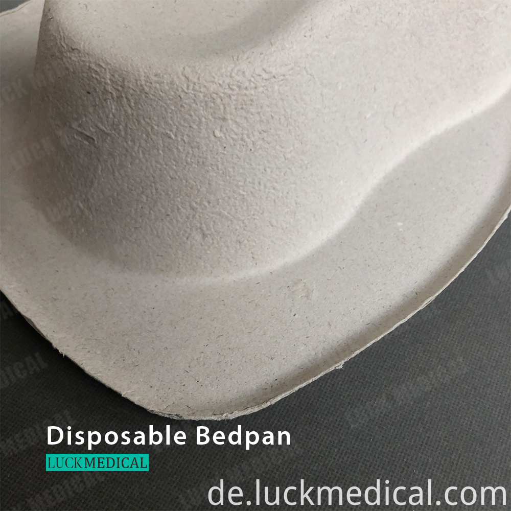 Einweg-Bettpfanne 0007 Einweg-Zellstoff-Bettpfanne 41 Disposable Bedpan 0007 Disposable Pulp Bedpan 41